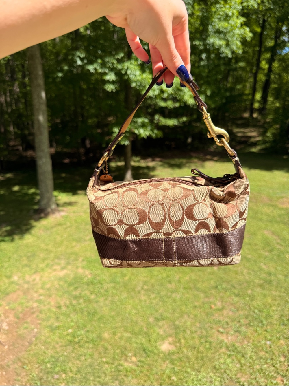 Vintage Coach Signature Demi Pouch Baguette (2006) - Picture 2 of 5